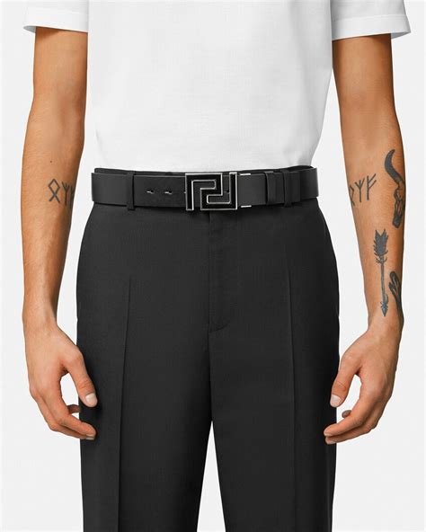 versace allover greca reversible belt|Versace Allover Greca Reversible Belt.